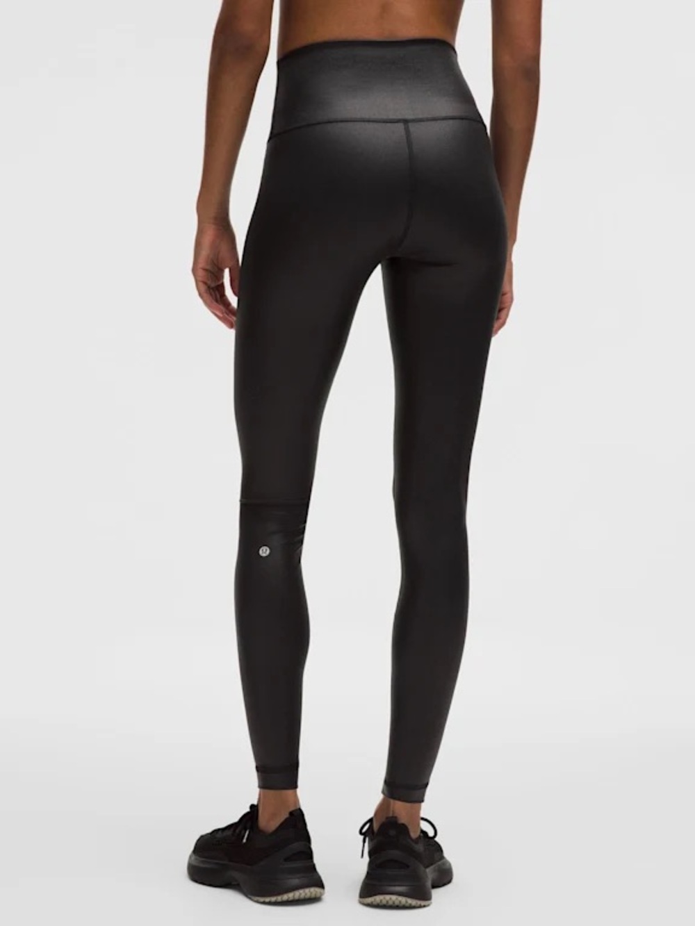 Lululemon Wunder Train High-Rise Tight 28" Foil Matte Black Leggings 8 New - Picture 2 of 8